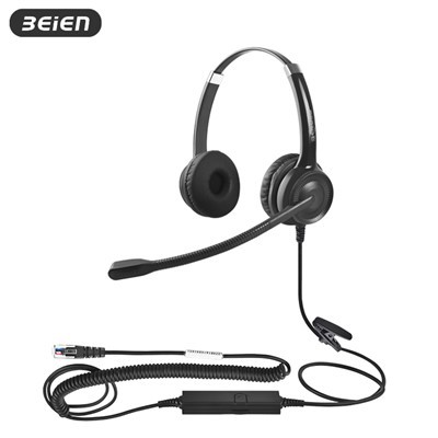 Binaurales IP-Telefon Büro RJ9 Headset