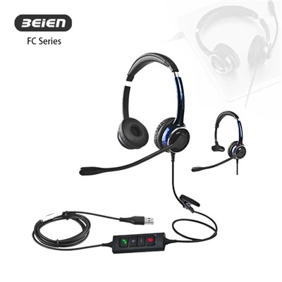 Büro-Headset mit geräuschunterdrückendem Mikrofon für die Arbeit