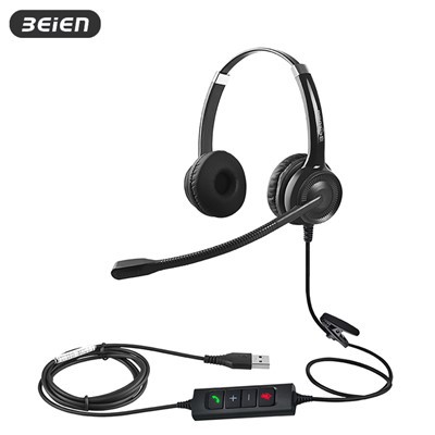 USB-Headset mit Geräuschunterdrückung für PC